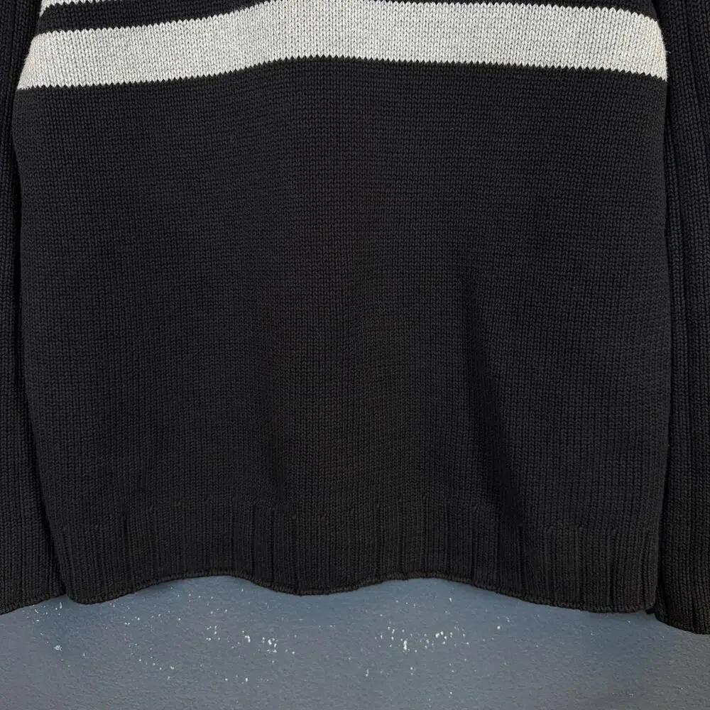 Polo Ralph Lauren Jeans Company XL men’s black 1/4 zip sweater vintage